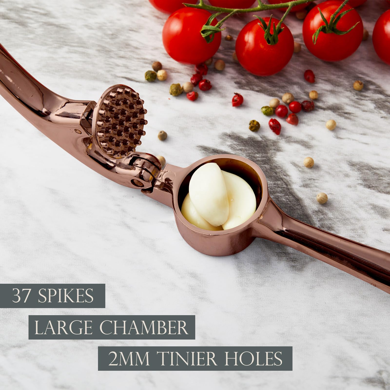 Premium Garlic Press, Professional Garlic Mincer, Easy To Squeeze And Clean, Rust Proof & Dishwasher Safe, Efficient Ginger Crus